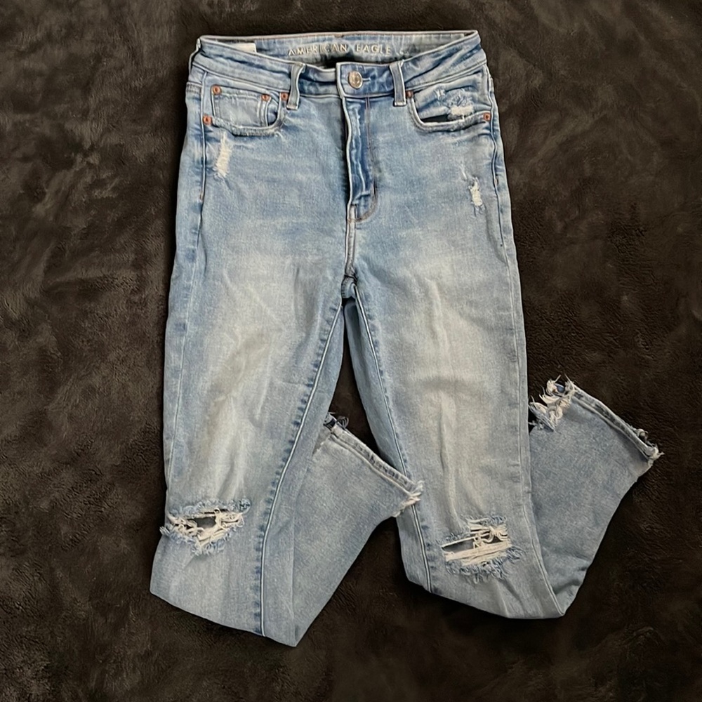 American eagle skinny jeans size 4 short